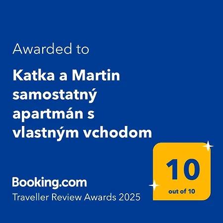 Katka A Martin Samostatny S Vlastnym Vchodom Апартаменты *